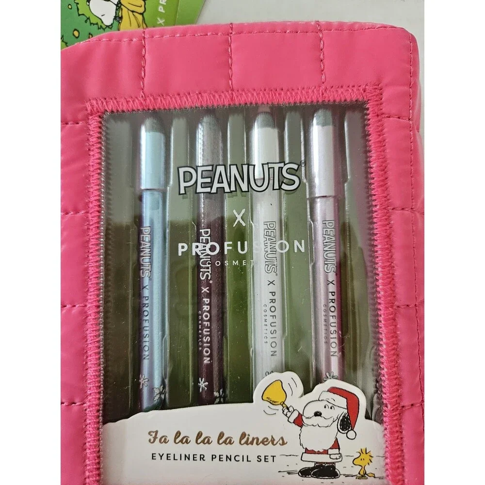 Peanuts X Profusion Cosmetics Fa la la la Liners Eyeliner Pencil Set Snoopy
